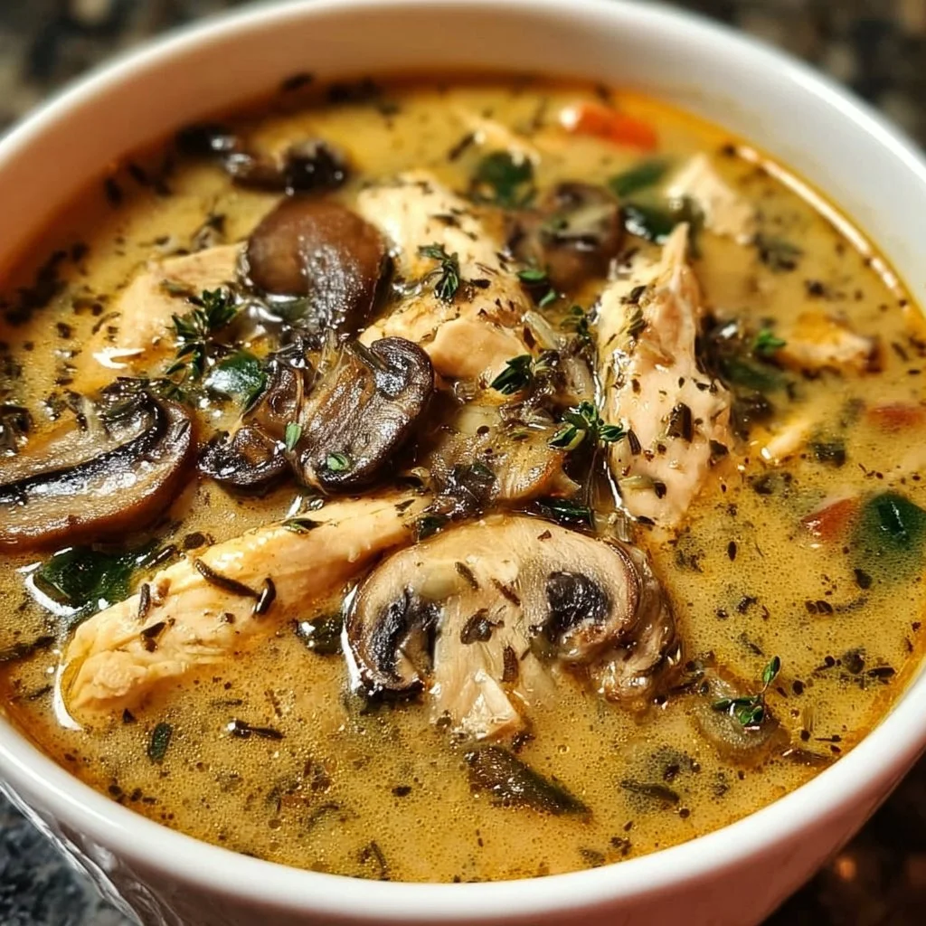 Rotisserie Chicken Mushroom Soup