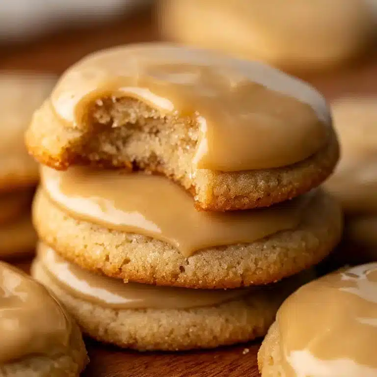 Soft Maple Cookies with Brown Butter Icing