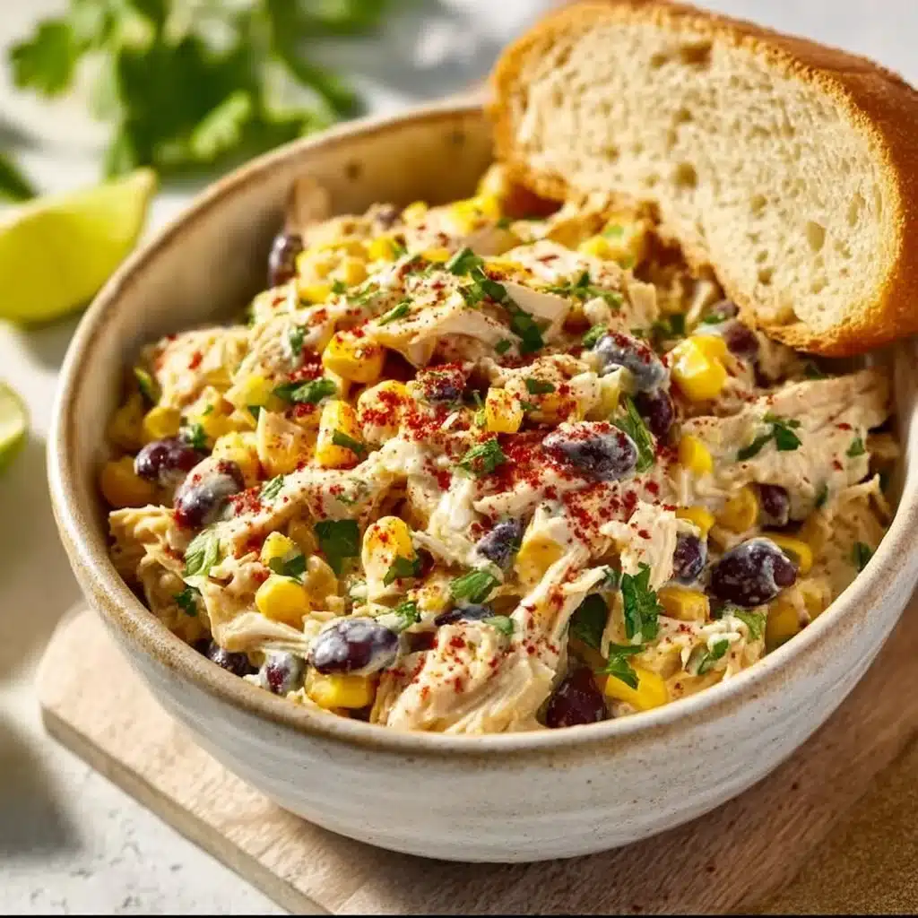 Southwest Chicken Salad with fresh ingredients and vibrant colors