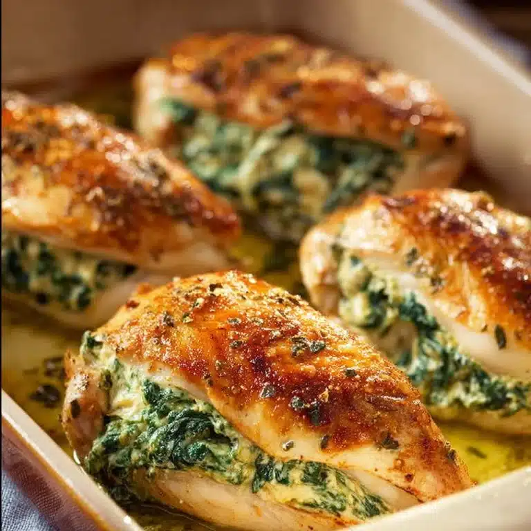 Spinach Stuffed Chicken Breasts - a healthy low carb dinner option! 2 Spinach Stuffed Chicken Breasts - a healthy low carb dinner option!