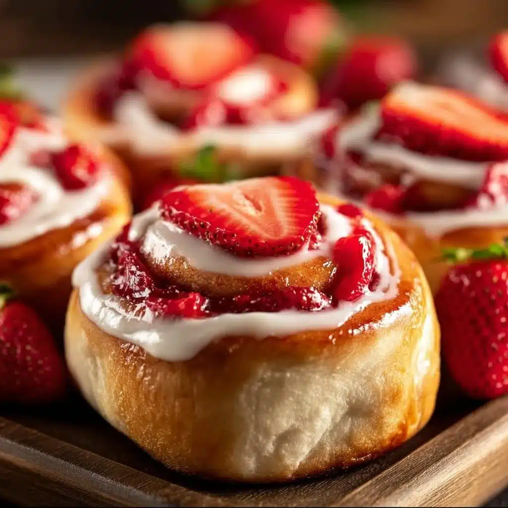 Strawberry Cheesecake Cinnabon Rolls