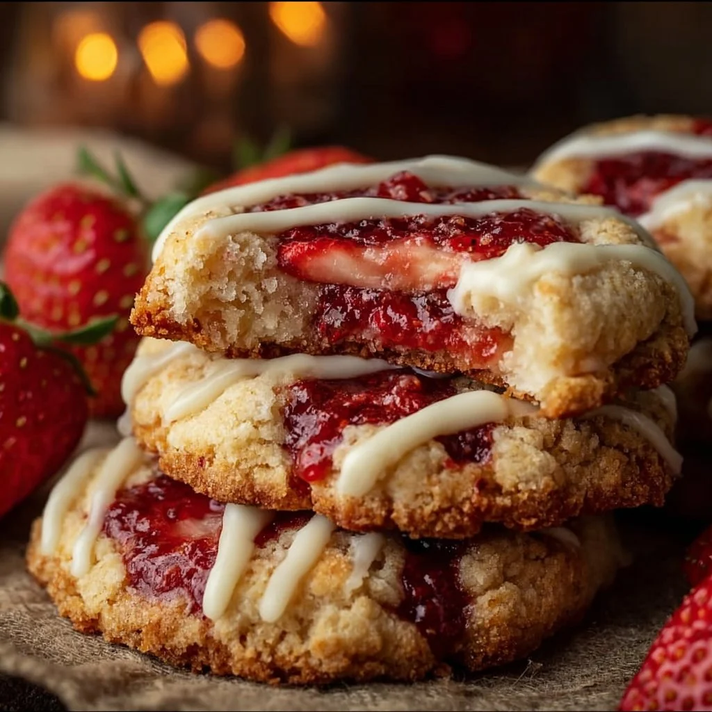 Strawberry Cheesecake Cookies