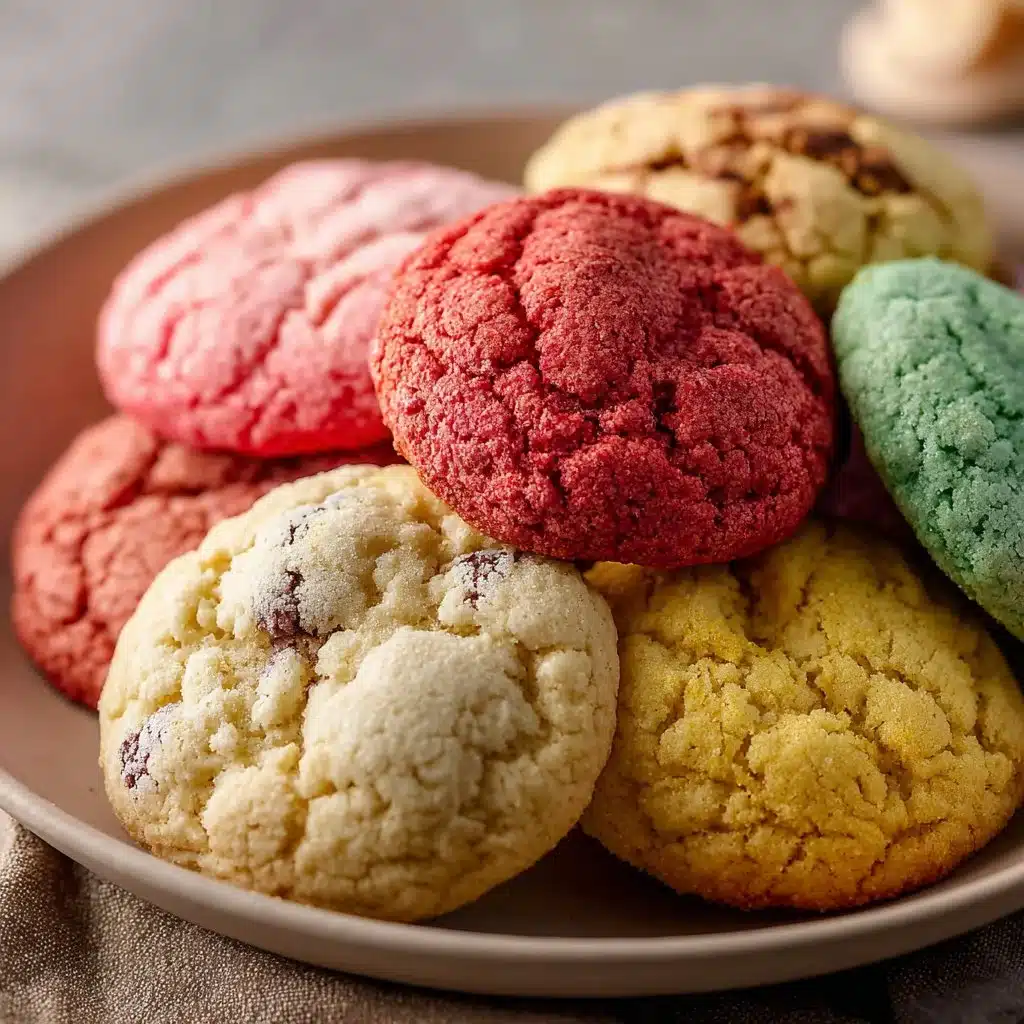 Delicious homemade 3-ingredient cookies on a plate