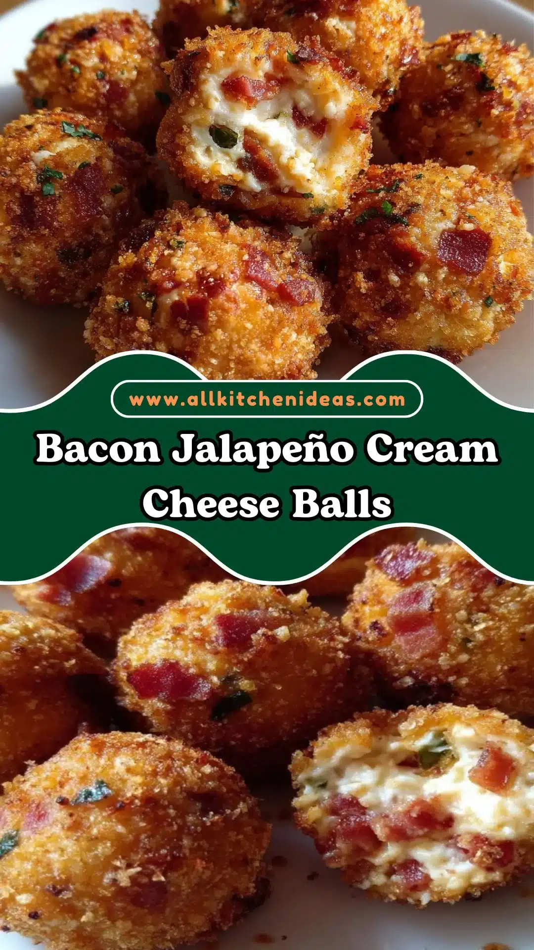 Bacon Jalapeño Cream Cheese Balls