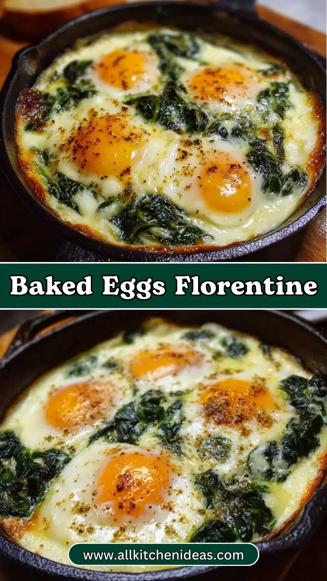Baked Eggs Florentine