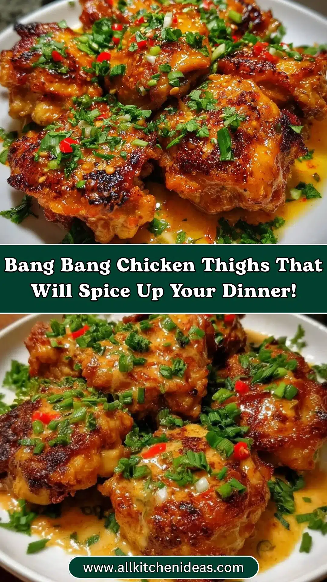 Bang Bang Chicken Thighs That Will Spice Up Your Dinner! 2 Bang Bang Chicken Thighs That Will Spice Up Your Dinner!