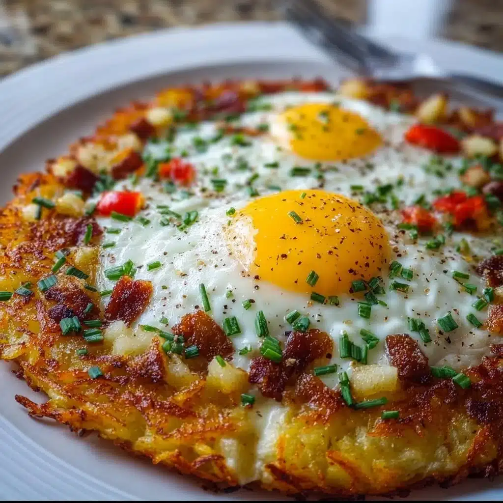Breakfast Pizza Hash Brown Crust 3 Delicious breakfast pizza on a crispy hash brown crust