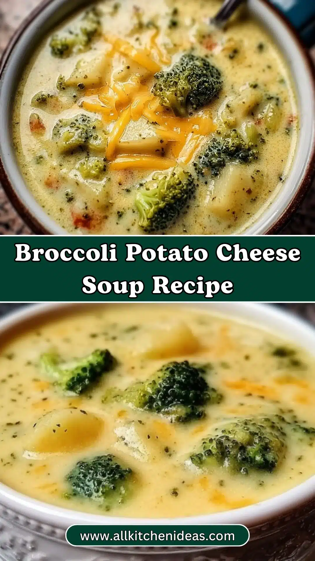 Broccoli Potato Cheese Soup Recipe
