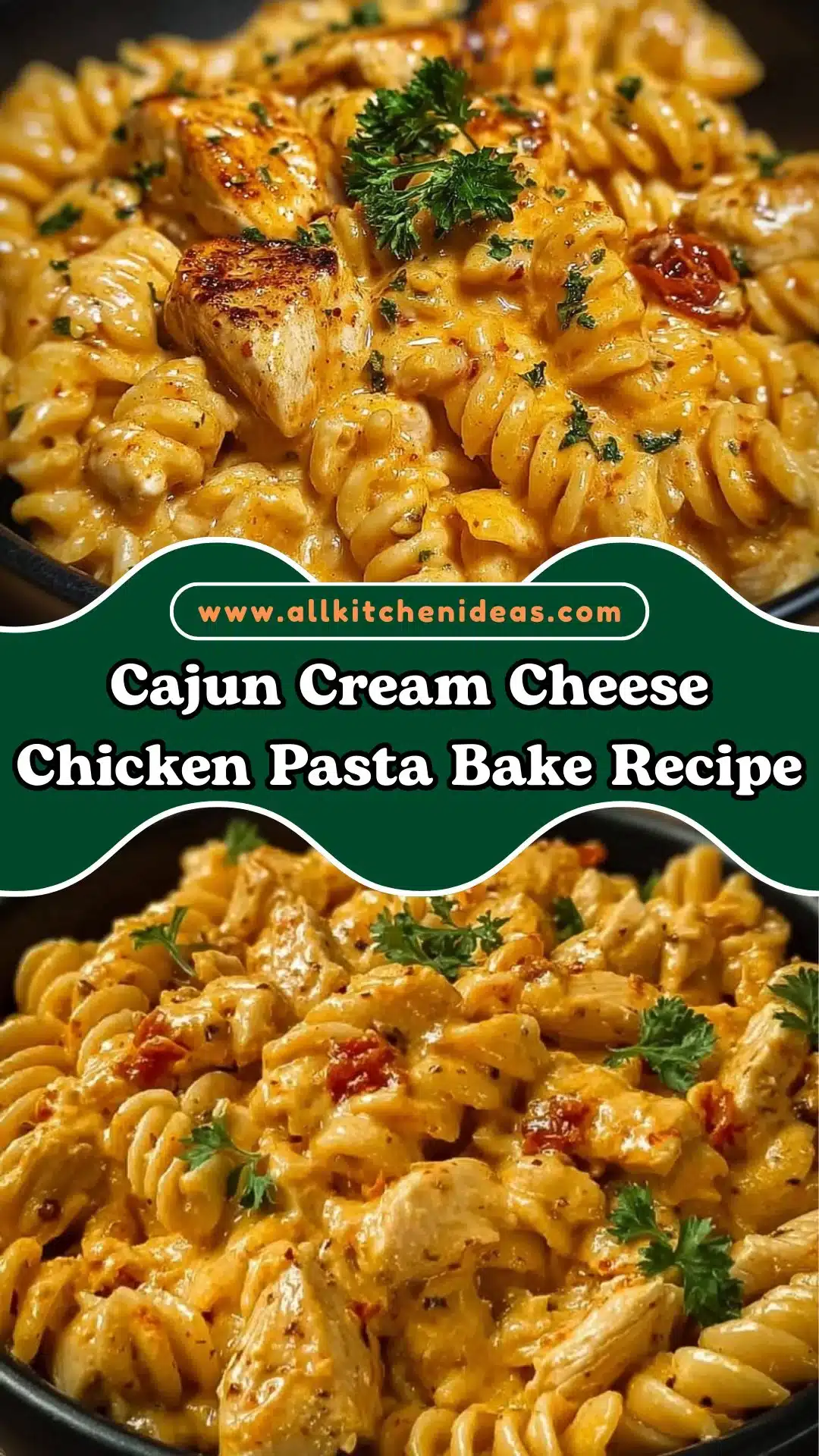 Cajun Cream Cheese Chicken Pasta Bake Recipe