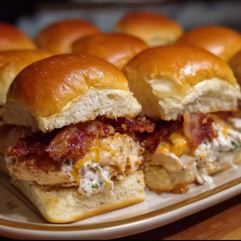 Chicken Bacon Ranch Sliders