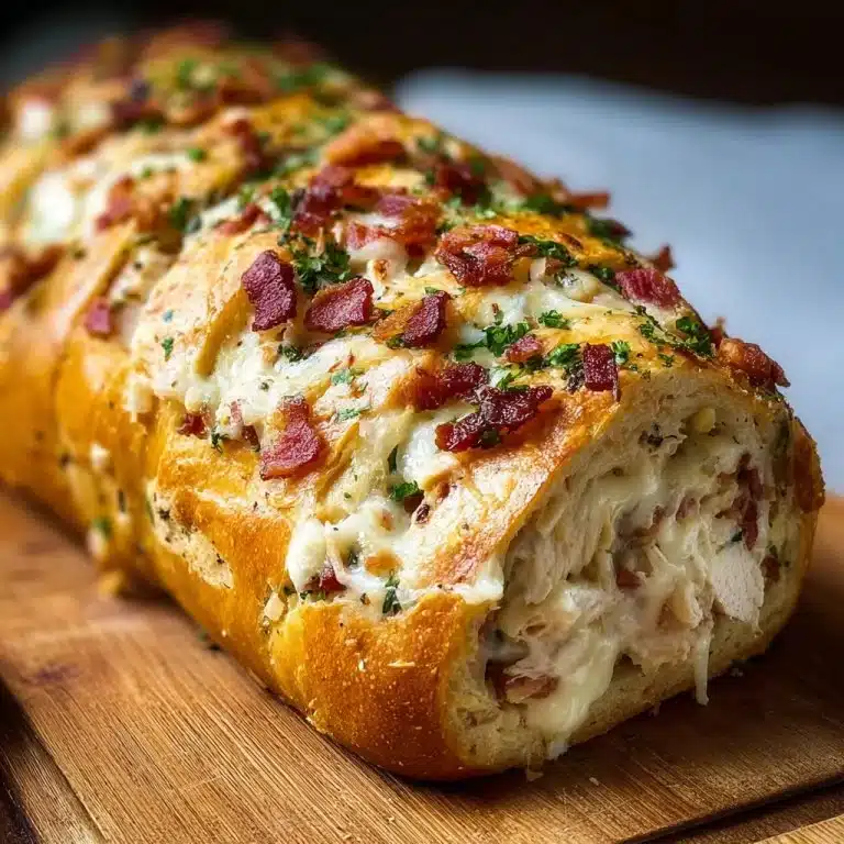 Chicken Bacon Ranch Stuffed Bread 2 Chicken Bacon Ranch Stuffed Bread