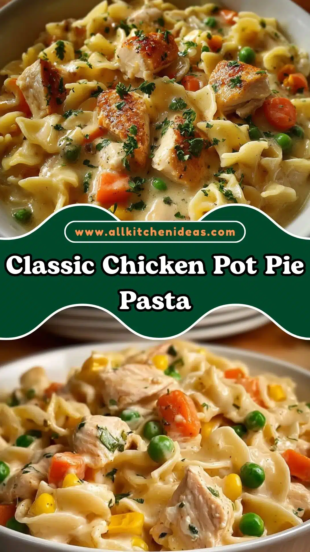 Classic Chicken Pot Pie Pasta