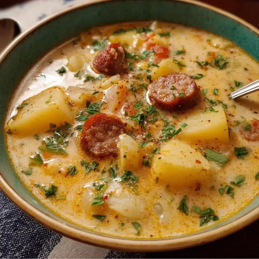 Cozy Crockpot Potato Soup with Sausage – Hearty and Delicious for Fall