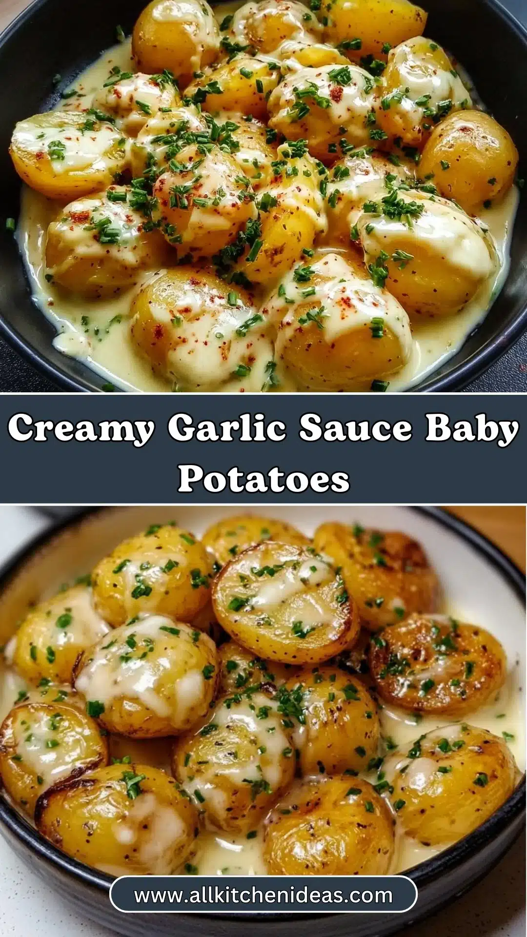 Creamy Garlic Sauce Baby Potatoes 2 Creamy Garlic Sauce Baby Potatoes