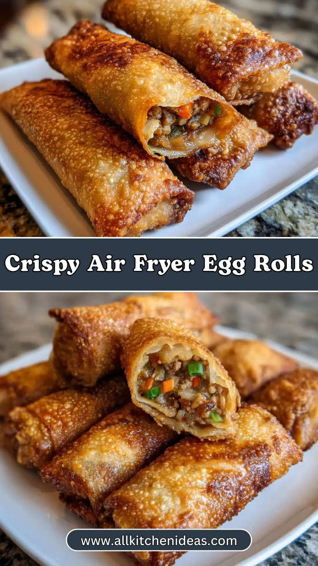 Crispy Air Fryer Egg Rolls 2 Crispy Air Fryer Egg Rolls