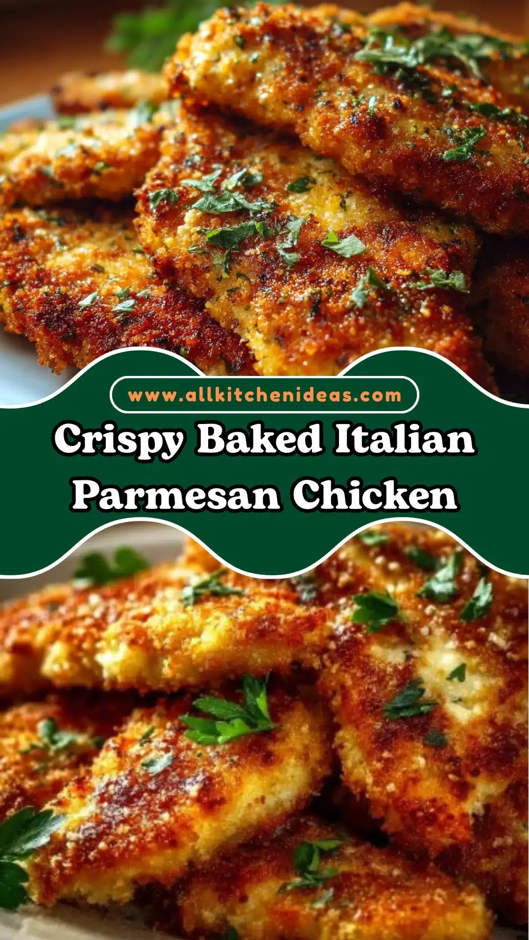 Crispy Baked Italian Parmesan Chicken