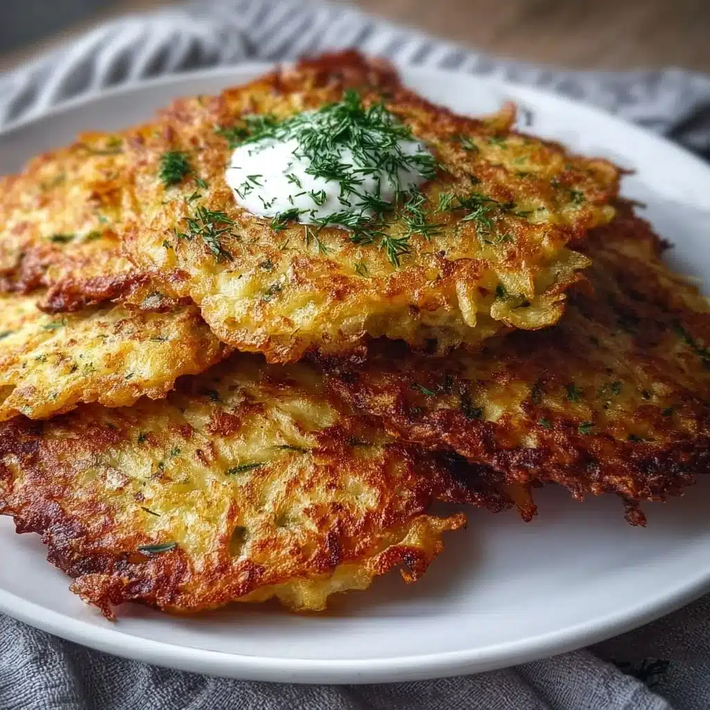 Delicious crispy cabbage pancakes served on a plate