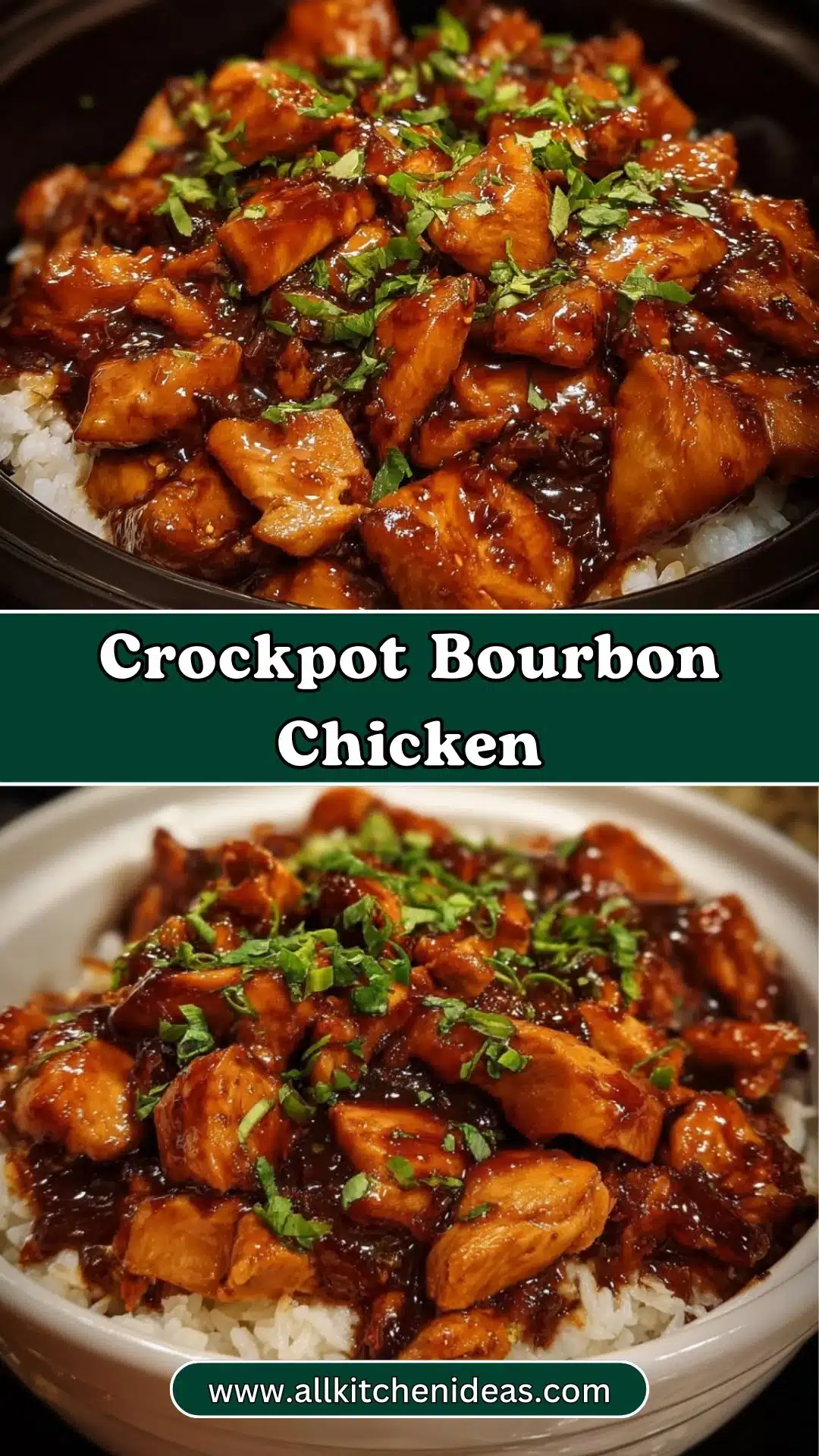 Crockpot Bourbon Chicken