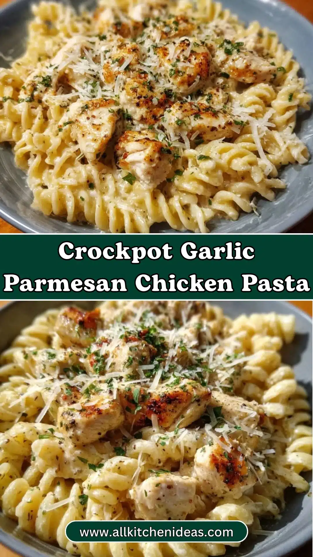 Crockpot Garlic Parmesan Chicken Pasta 2 Crockpot Garlic Parmesan Chicken Pasta