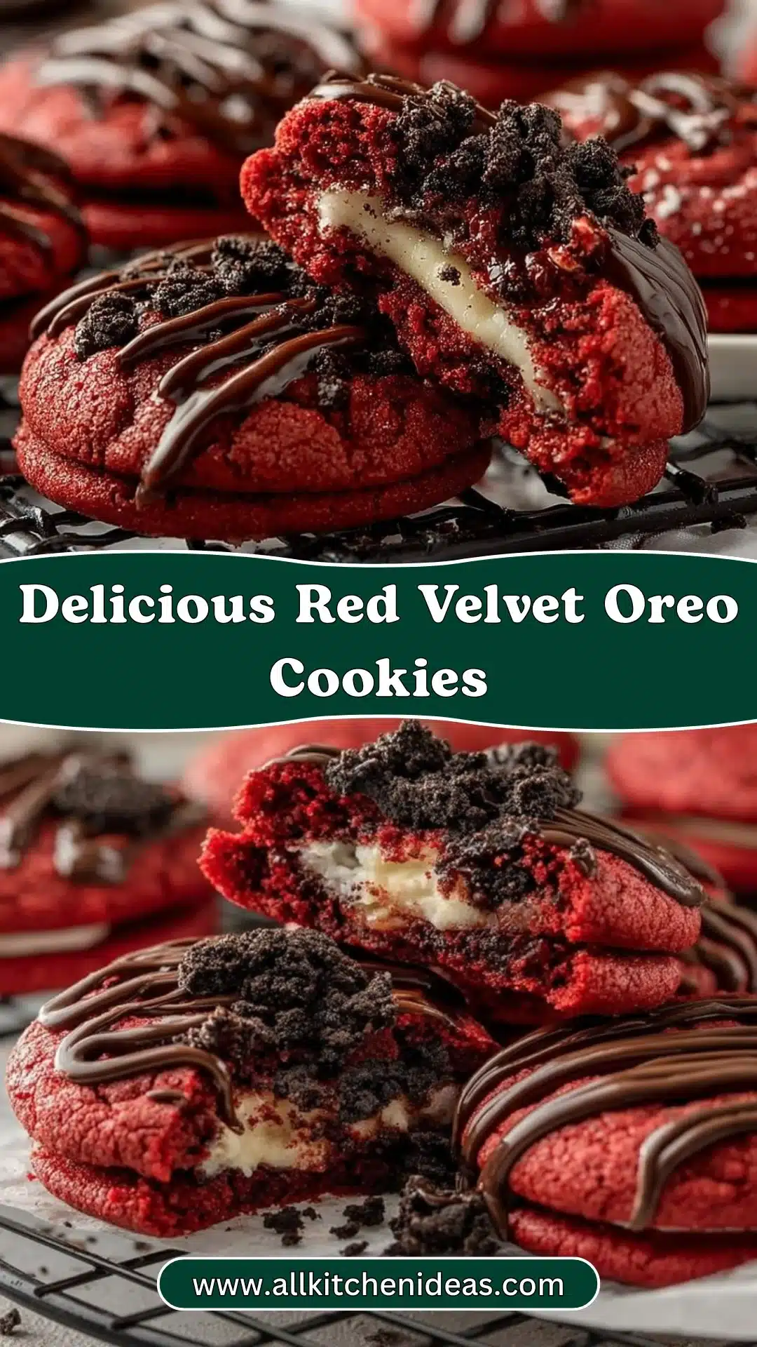 Delicious Red Velvet Oreo Cookies