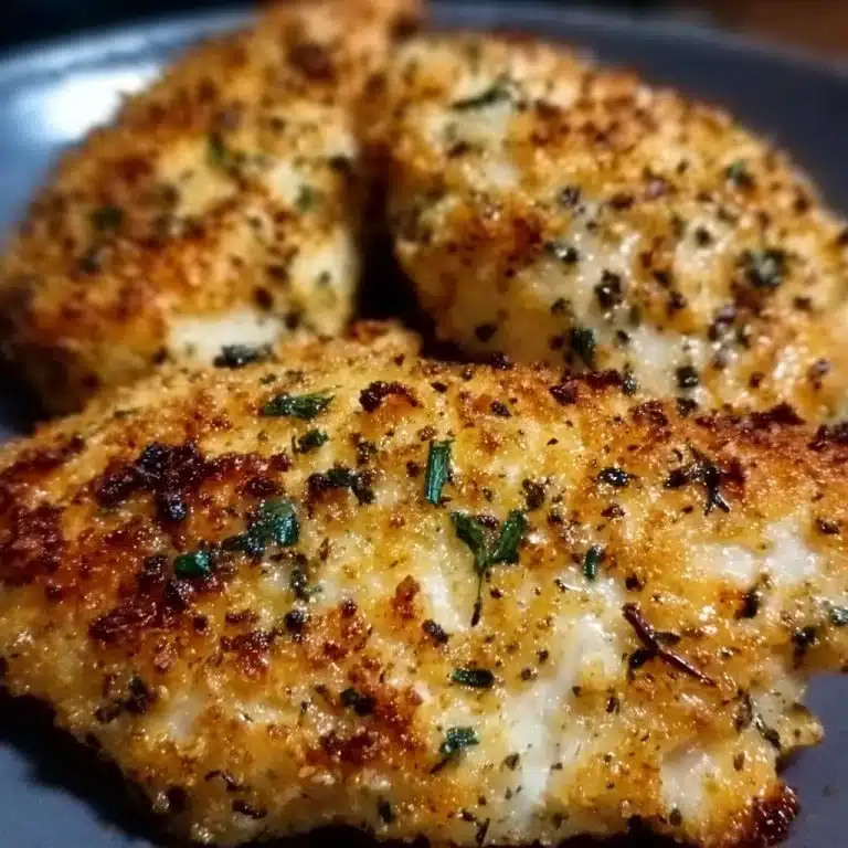 Easy Air Fryer Garlic Parmesan Crusted Chicken