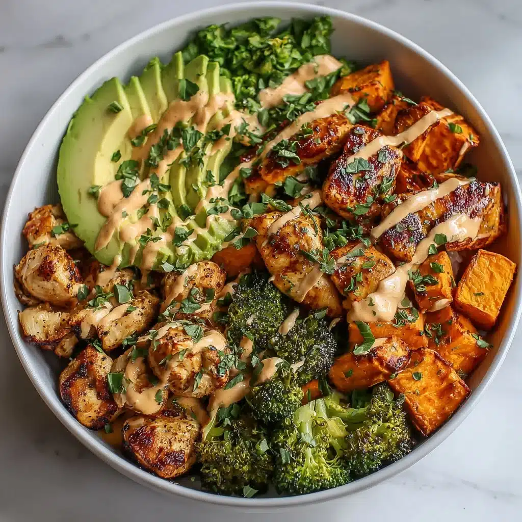 Healthy Chicken & Sweet Potato Rice Bowl