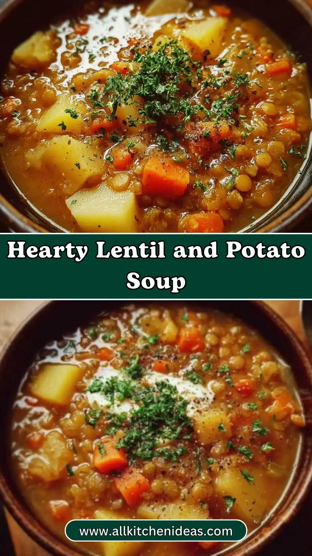 Hearty Lentil and Potato Soup