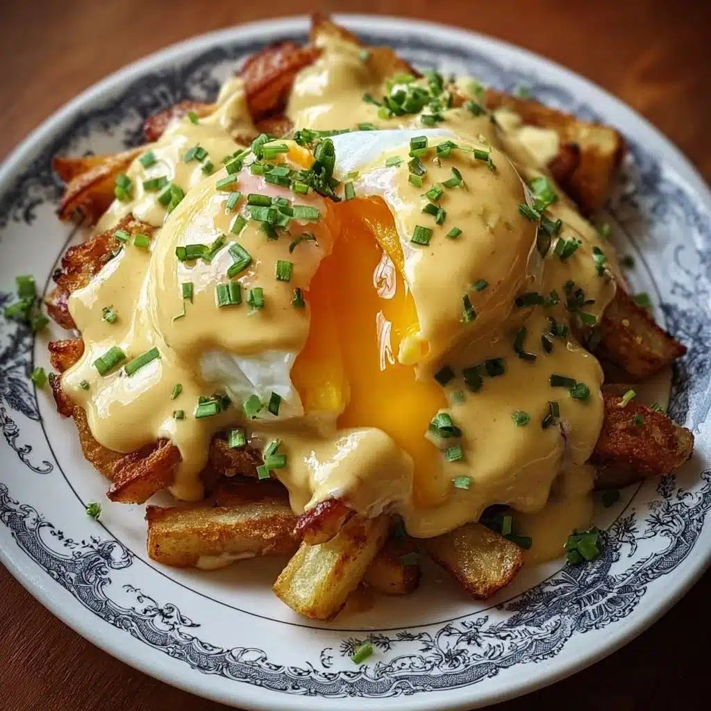 Irresistible Breakfast Poutine with Velvety Hollandaise Sauce