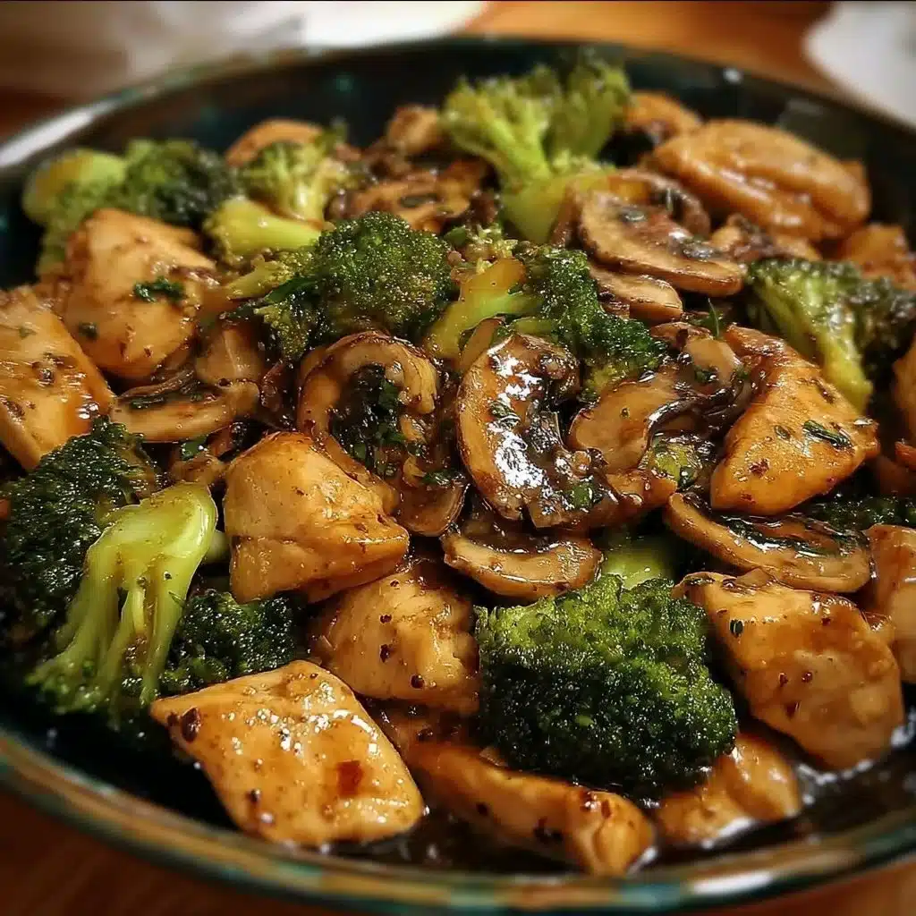 Next-Level Chicken, Broccoli & Mushroom Stir-Fry 3 Next-Level Chicken, Broccoli & Mushroom Stir-Fry with vibrant colors and textures.