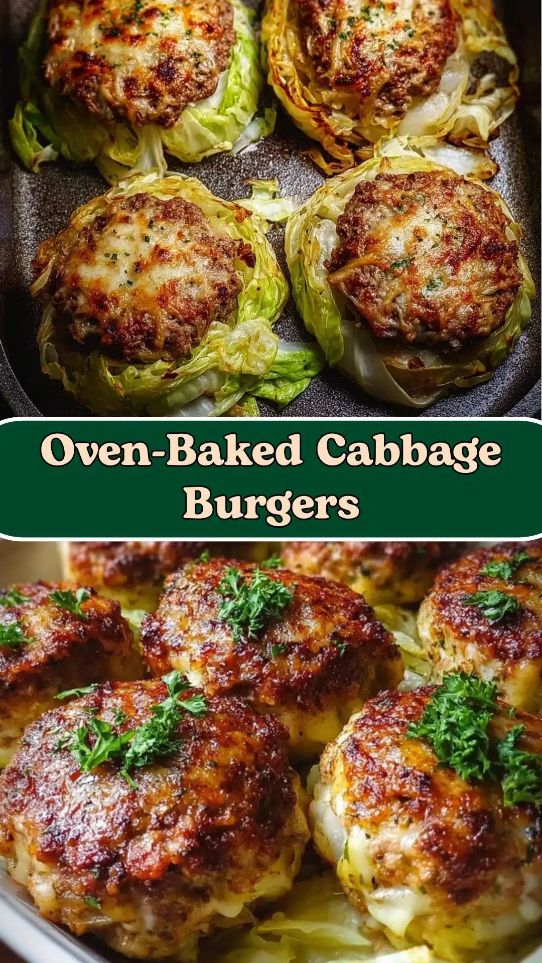 Oven-Baked Cabbage Burgers