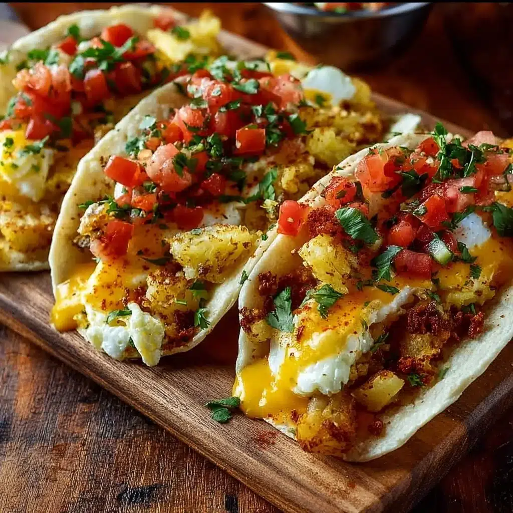Potato, Egg, and Cheese Breakfast Tacos