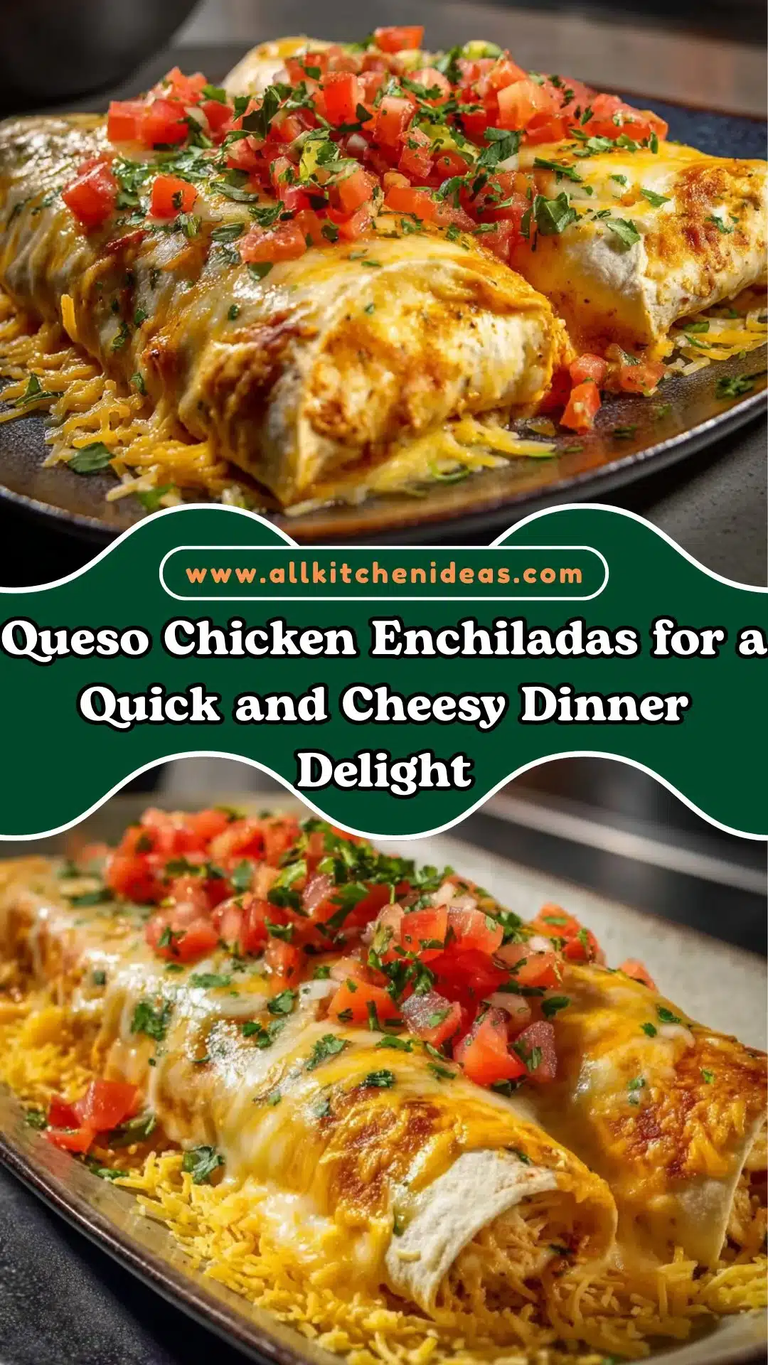 Queso Chicken Enchiladas for a Quick and Cheesy Dinner Delight