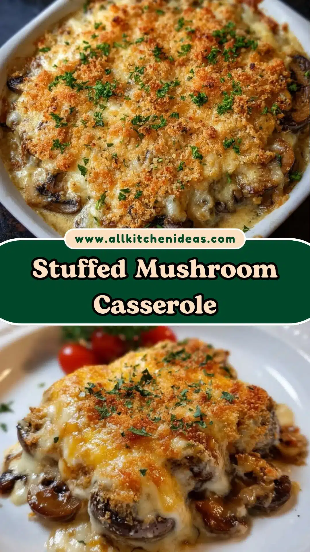 Stuffed Mushroom Casserole
