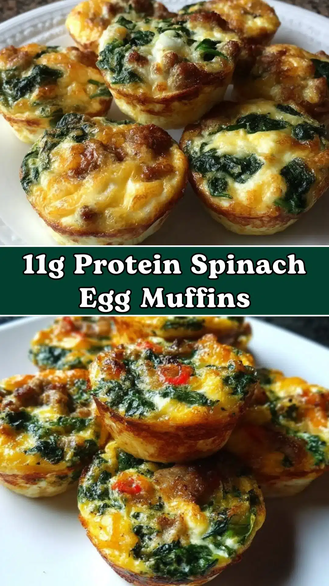 11g Protein Spinach Egg Muffins Your Kids Will Devour