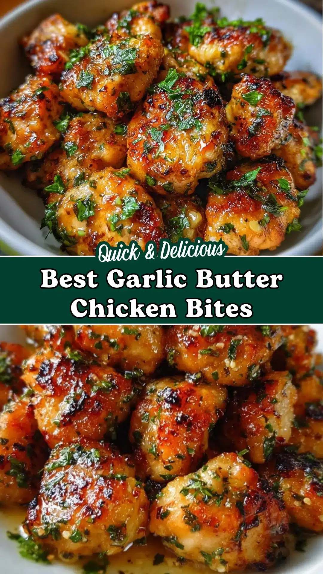 Best Garlic Butter Chicken Bites
