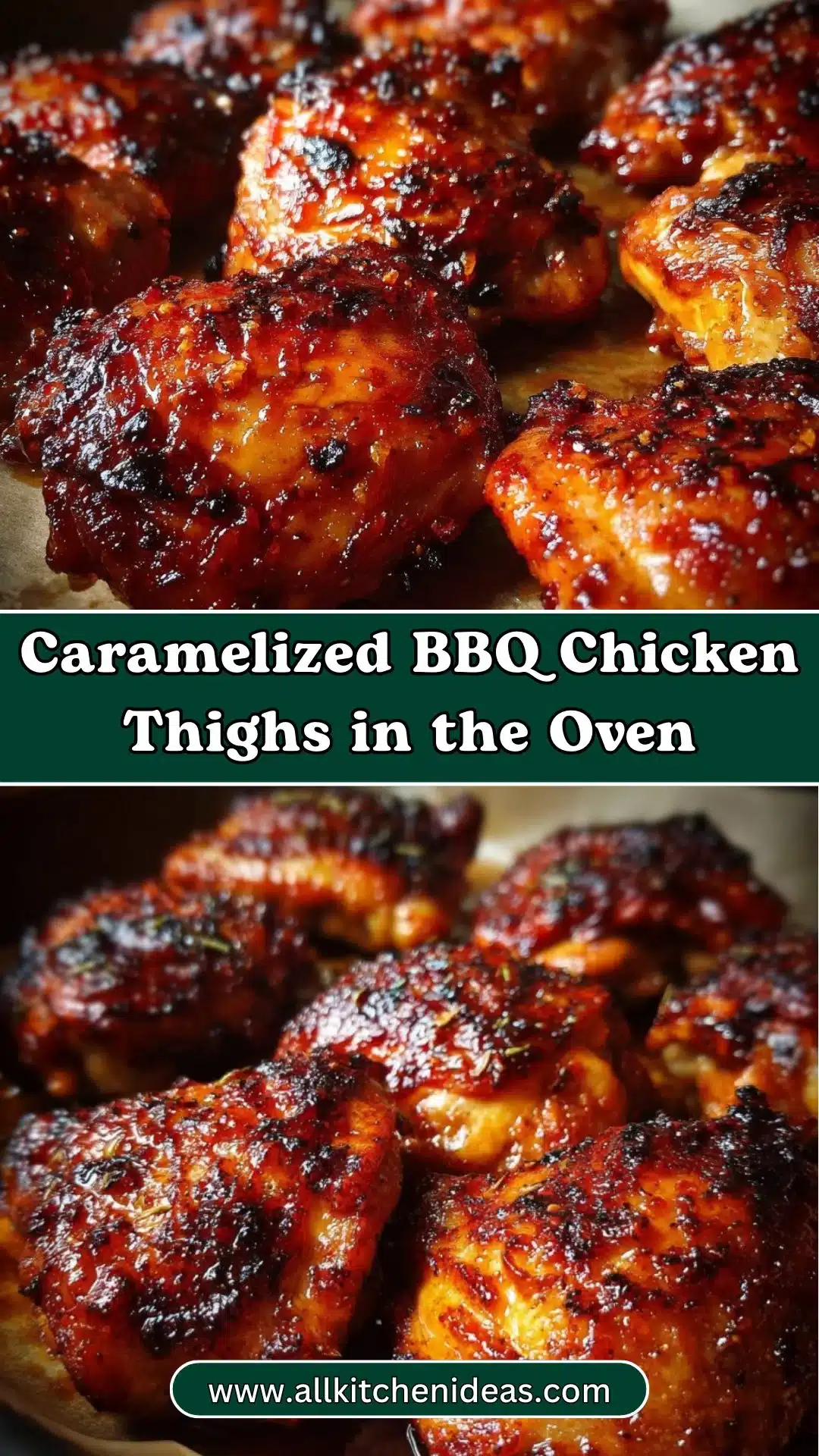 Caramelized BBQ Chicken Thighs in the Oven 2 Caramelized BBQ Chicken Thighs in the Oven