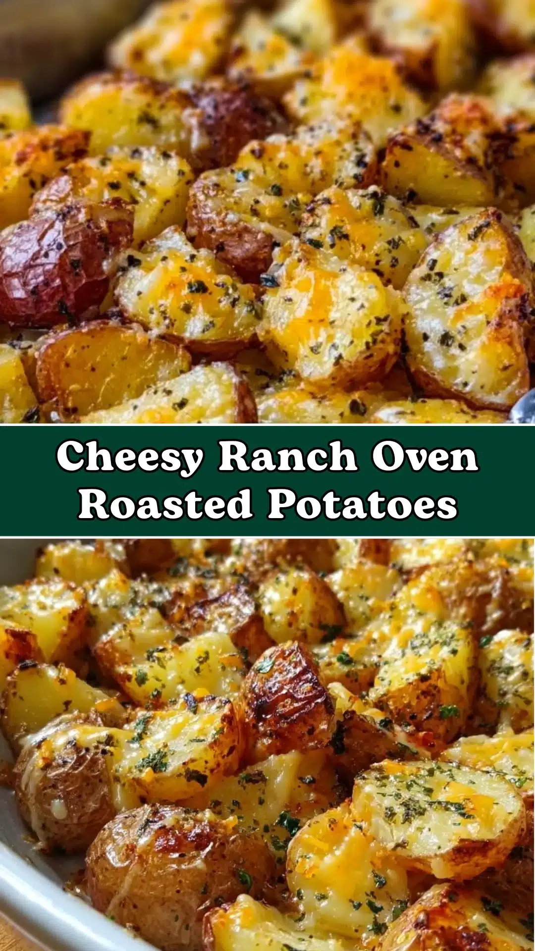 Cheesy Ranch Oven Roasted Potatoes