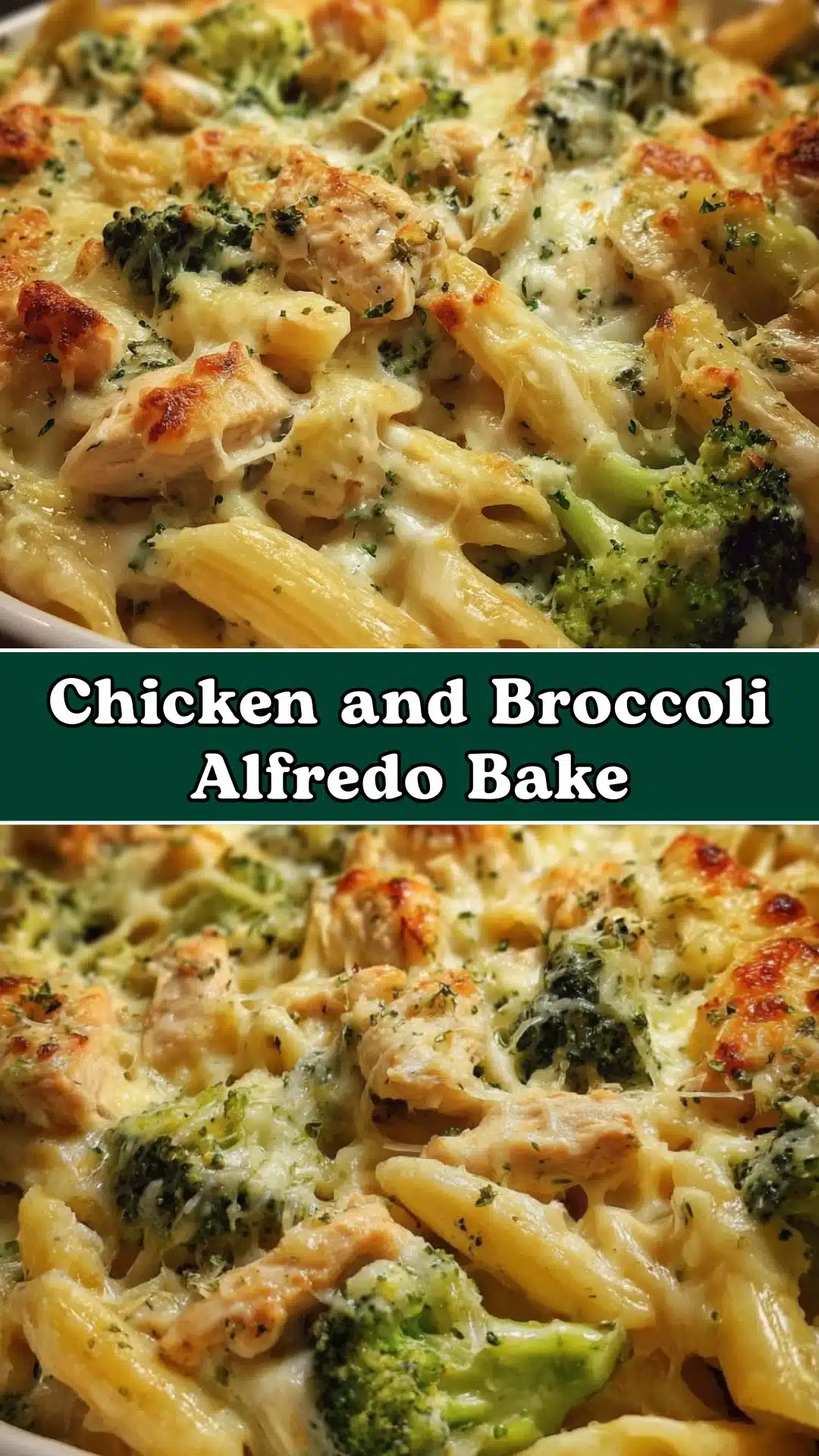Chicken and Broccoli Alfredo Bake