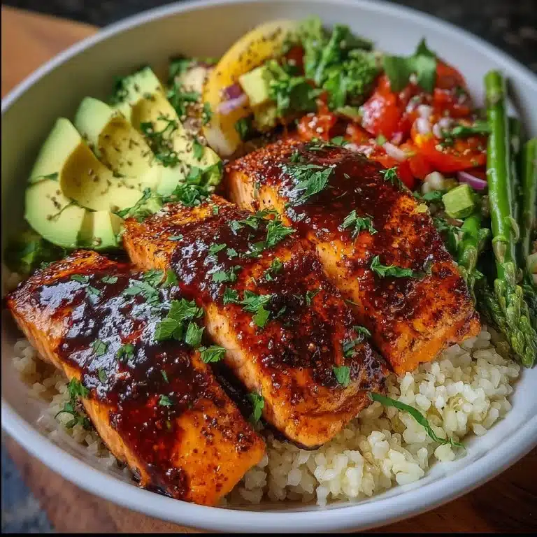 Chipotle Honey Salmon Bowls