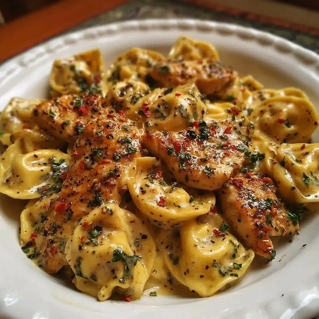 Cowboy Butter Garlic Chicken Tortellini 3 Delicious Cowboy Butter Garlic Chicken Tortellini dish served on a plate