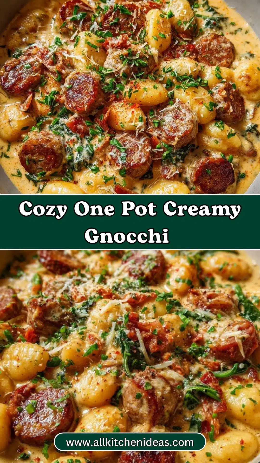 Cozy One Pot Creamy Gnocchi with Sausage 2 Cozy One Pot Creamy Gnocchi with Sausage