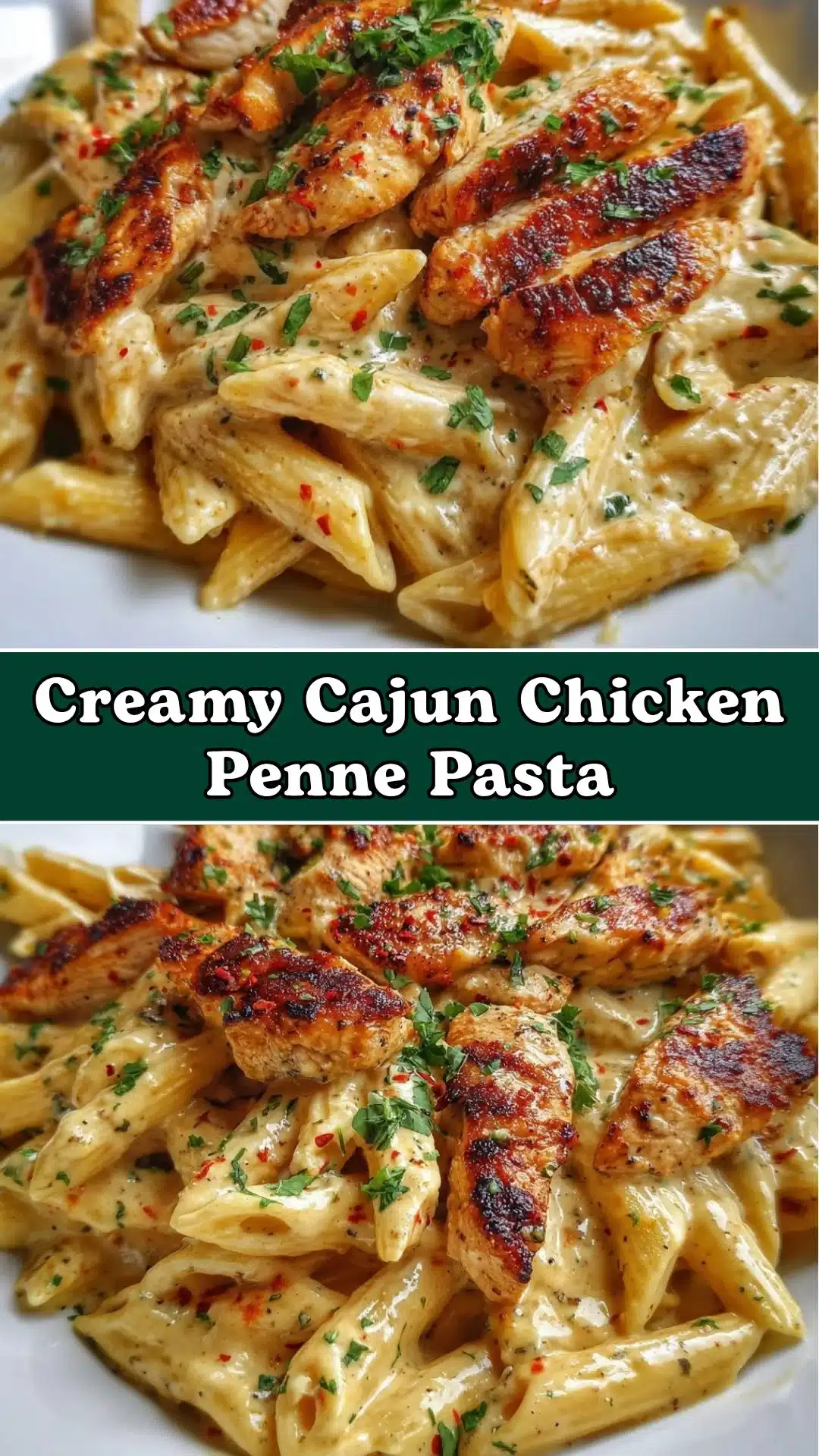 Creamy Cajun Chicken Penne Pasta