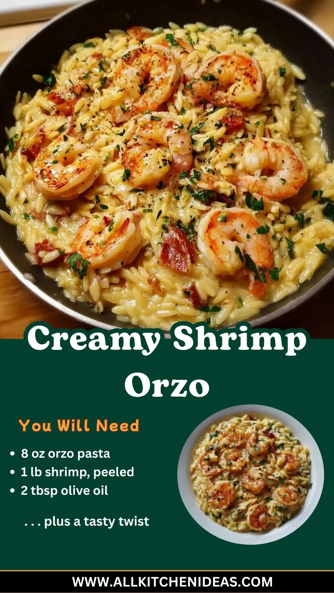 Creamy Shrimp Orzo 2 Creamy Shrimp Orzo