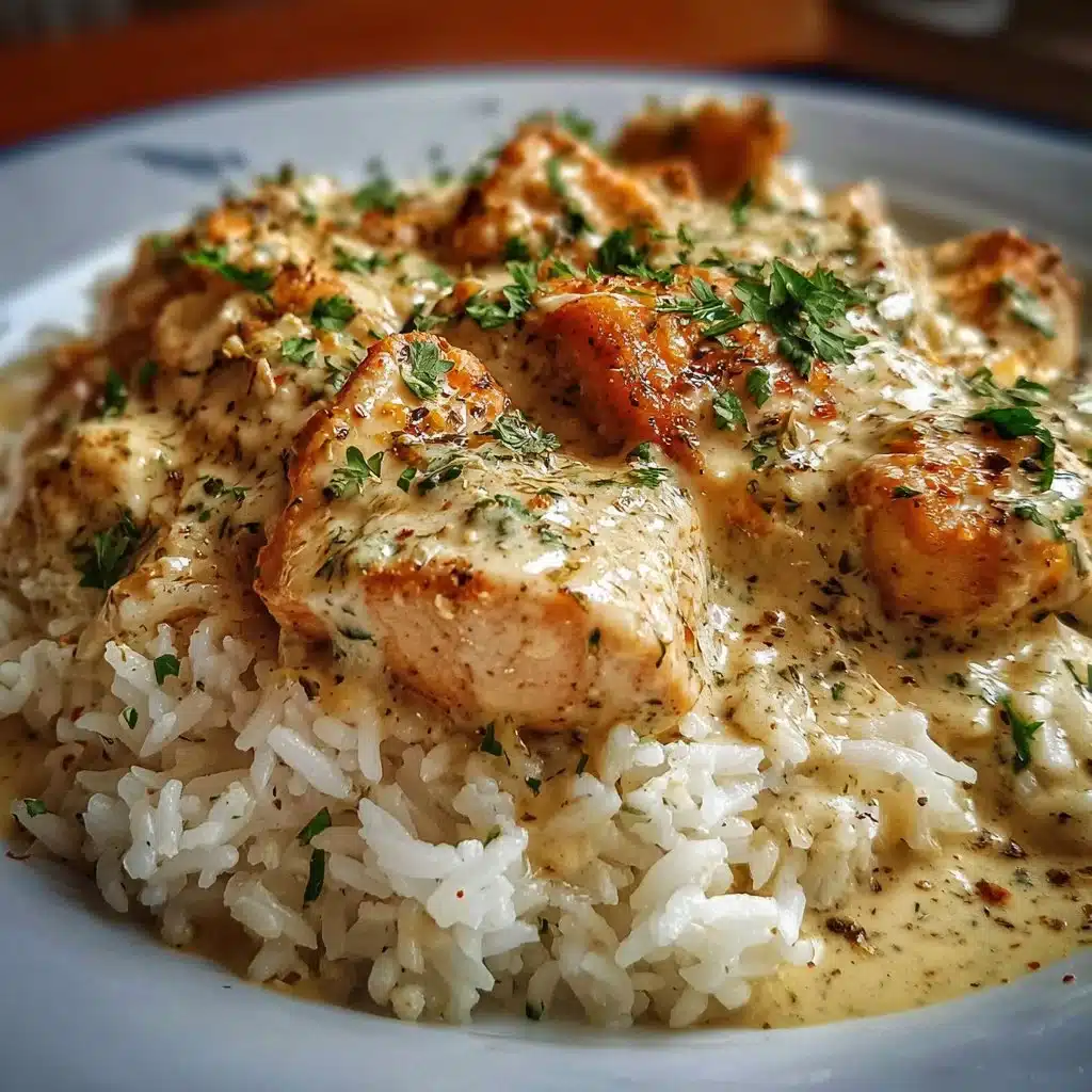 Creamy Smothered Chicken and Rice