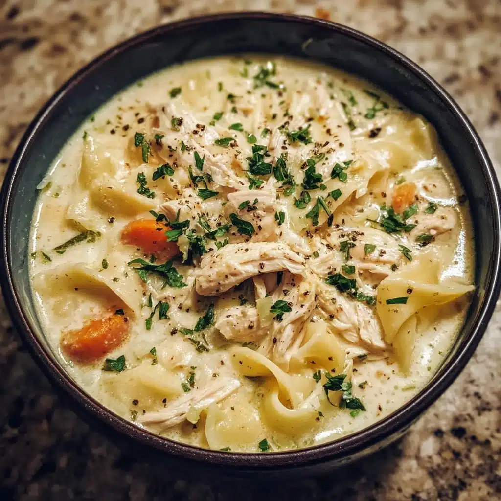 Crockpot Chicken Alfredo Soup