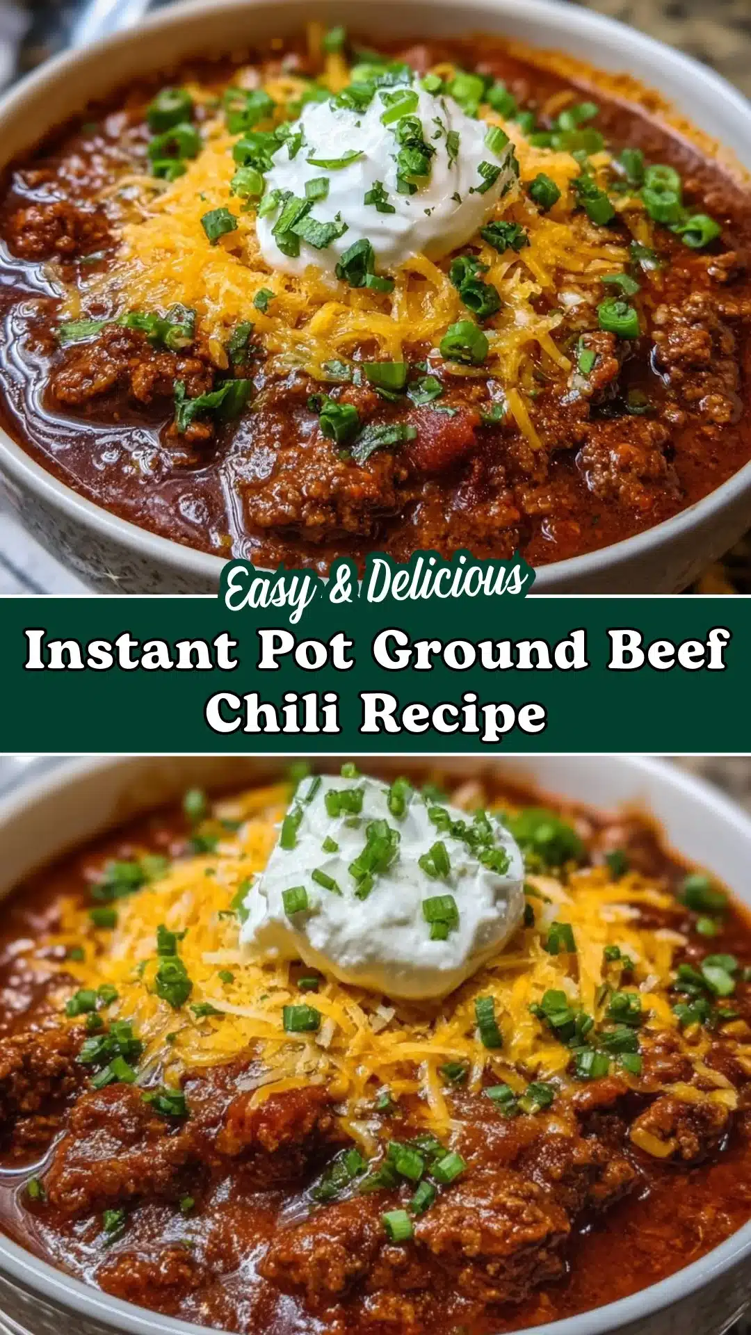 Easy Instant Pot Ground Beef Chili Recipe for Cozy Weeknight Dinners