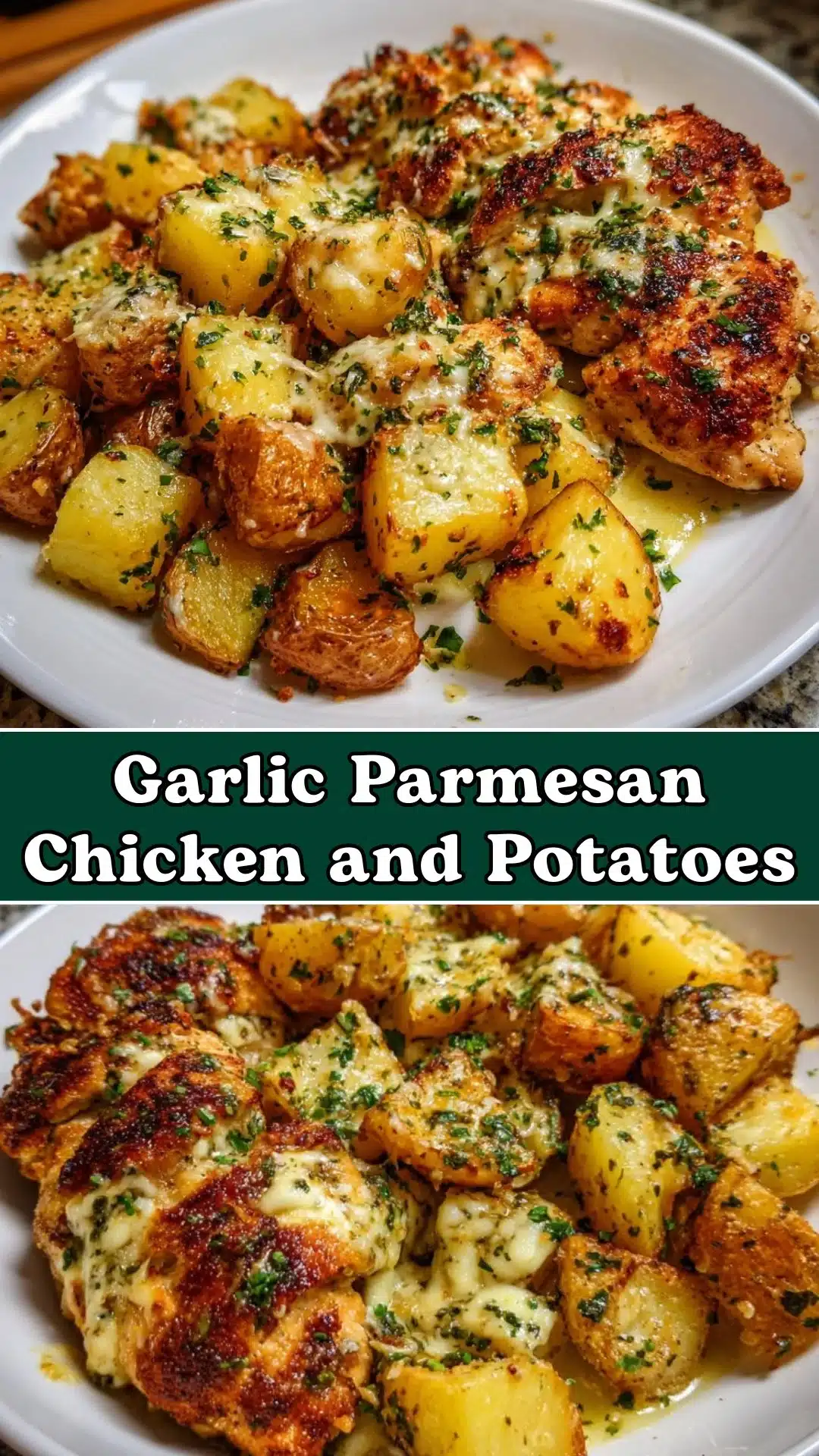 Garlic Parmesan Chicken and Potatoes (One-Pan Dinner) Recipe