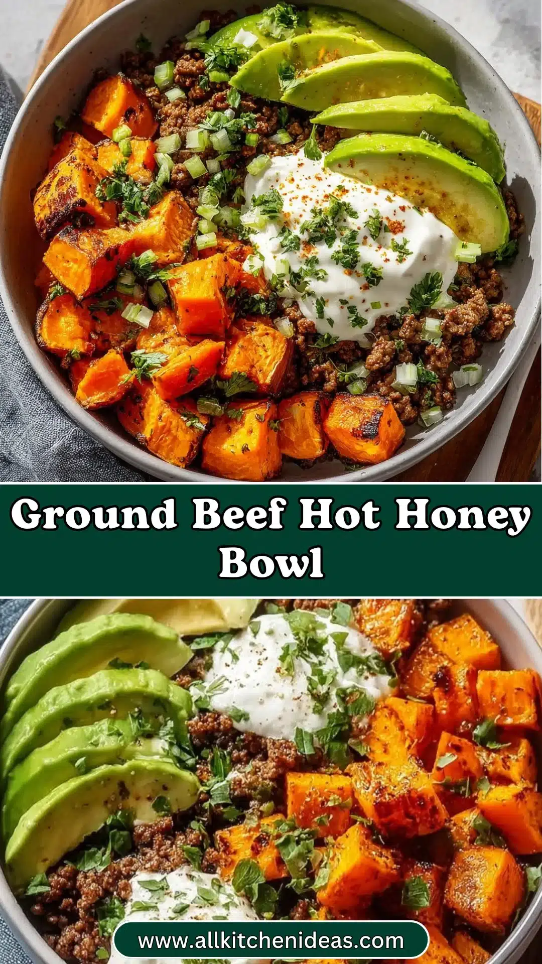 Ground Beef Hot Honey Bowl