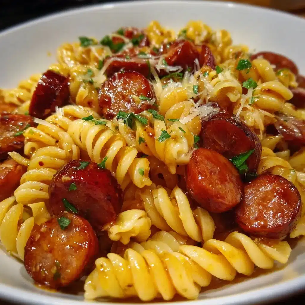 Honey BBQ Kielbasa Pasta