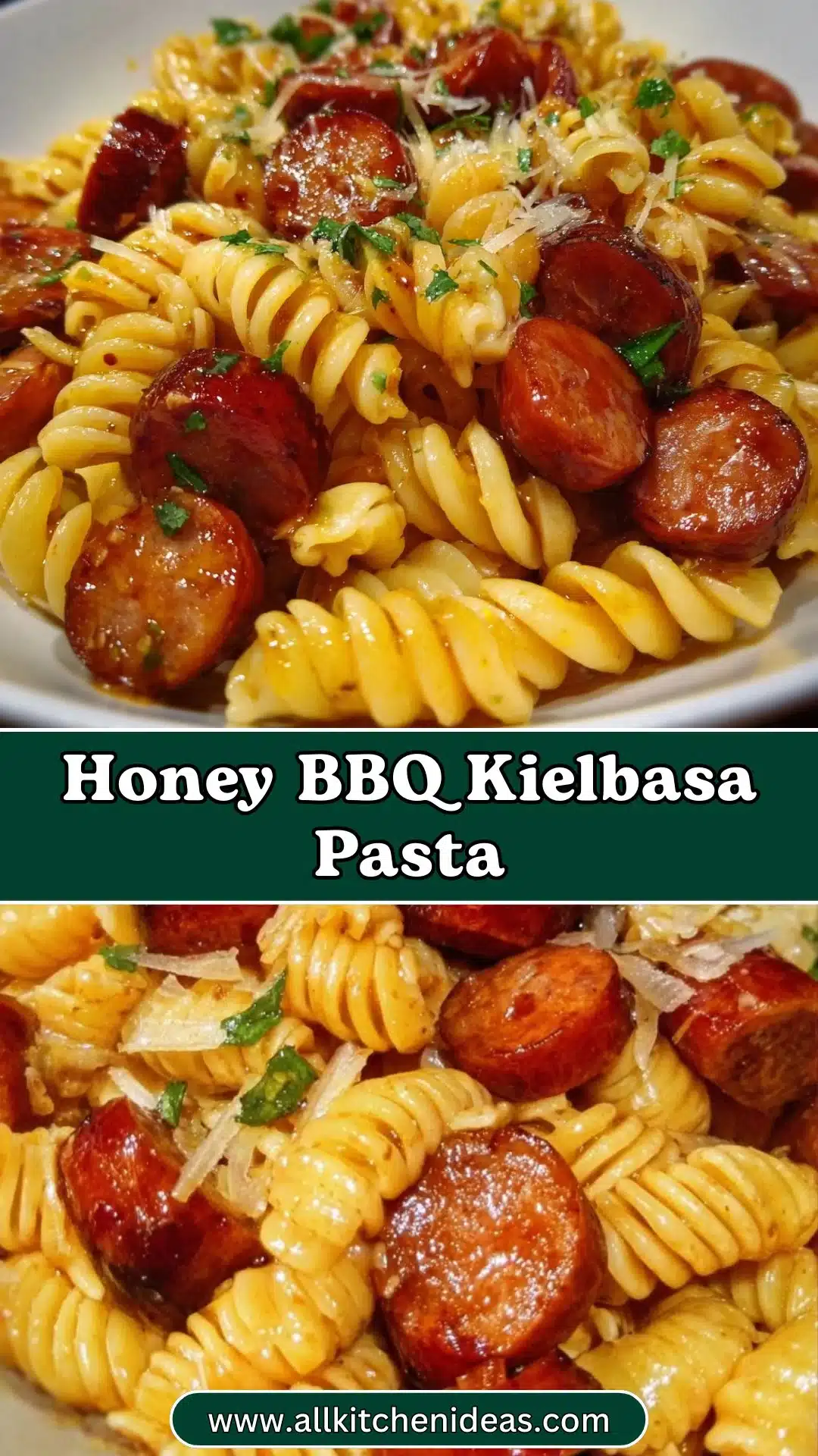 Honey BBQ Kielbasa Pasta